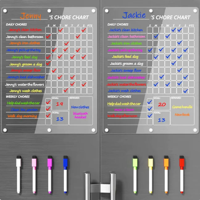 NeatBoard – Magnetic Acrylic Dry-Erase Planner & Memo Pad