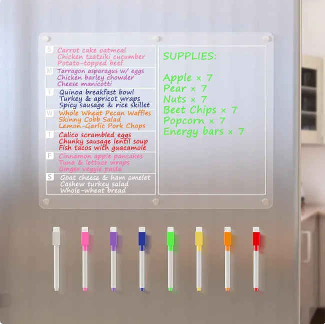 NeatBoard – Magnetic Acrylic Dry-Erase Planner & Memo Pad