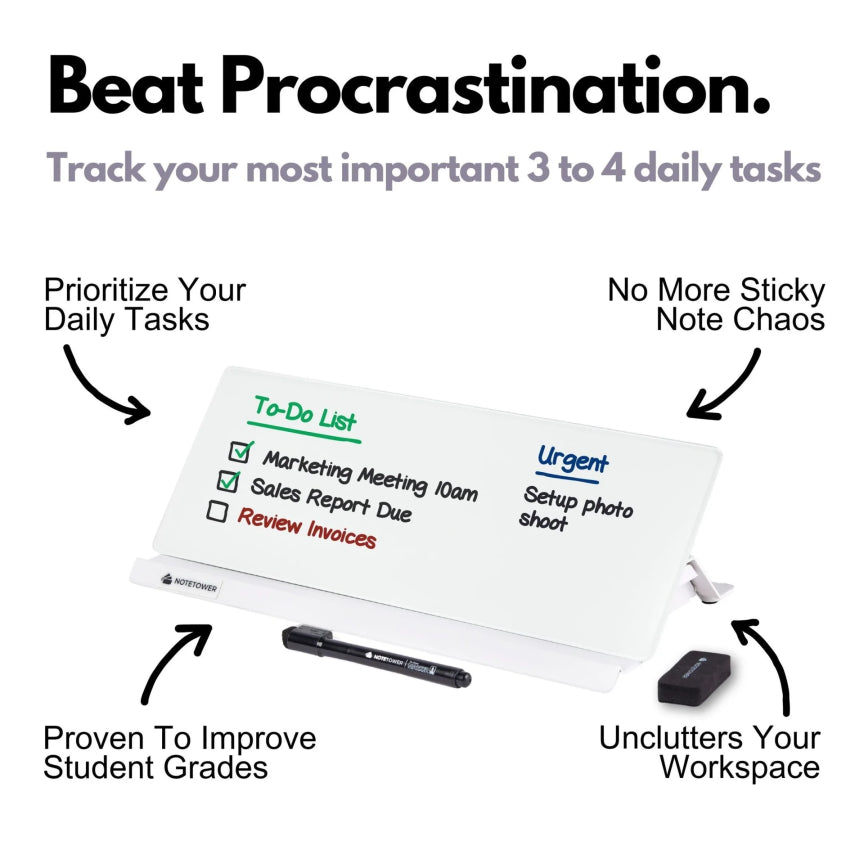 NeatGlass – The Modern Glass Desk Board