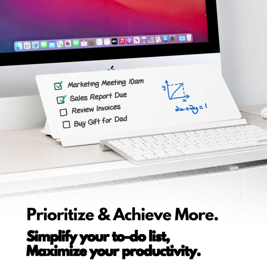 NeatGlass – The Modern Glass Desk Board