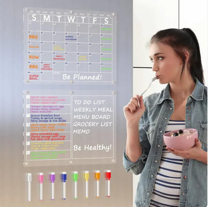 NeatBoard – Magnetic Acrylic Dry-Erase Planner & Memo Pad