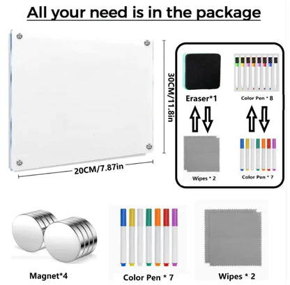 NeatBoard – Magnetic Acrylic Dry-Erase Planner & Memo Pad